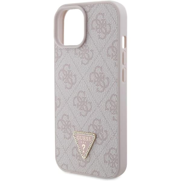 Etui til Apple iPhone 15 Triangle Strass 4G Guess Pink