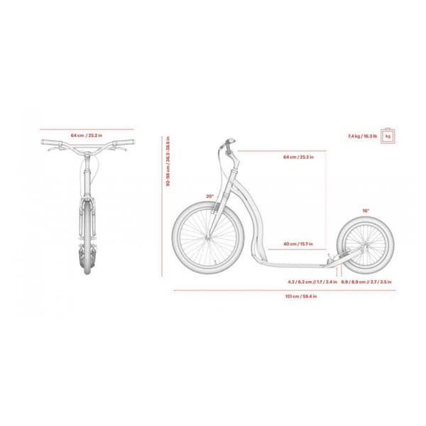 Scooter Rodstr Vit