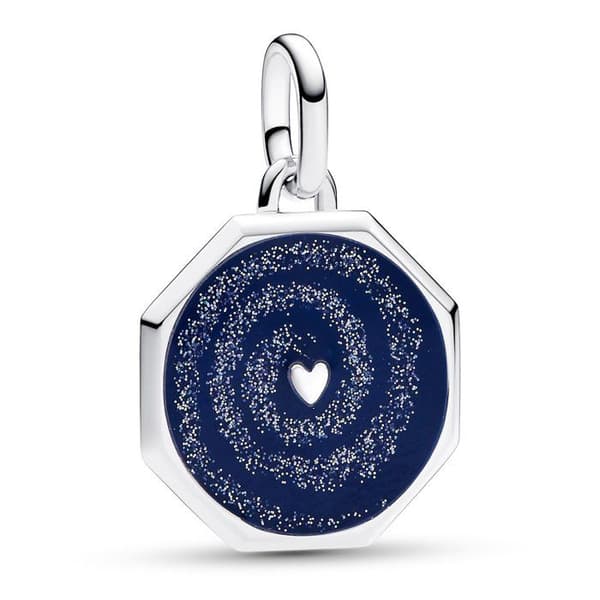 Pendentiv - Dam - 793040C01 - Fin Silver 925/1000 - Elegant - Grå Emalj
