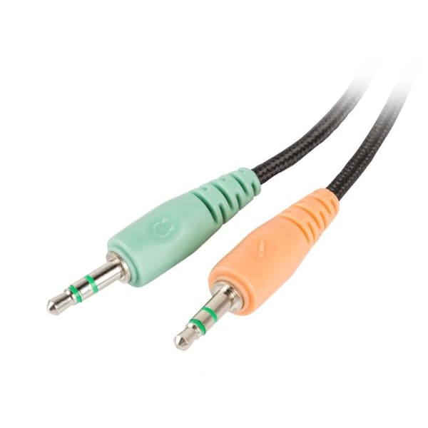 Hovedtelefon med mikrofon - NATEC - Bear 2 - Sort - Støjreduktion - Kablet