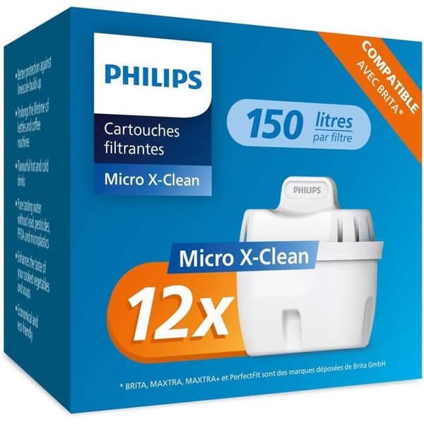 Philips vandfiltreringspatroner, pakke med 12