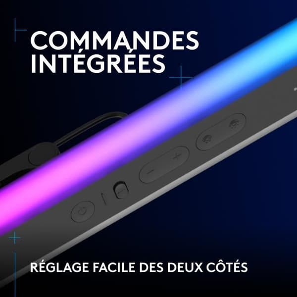 Ring Light gamer - Kable - Logitech G - Litra Beam LX - USB - LED RGB - Sort