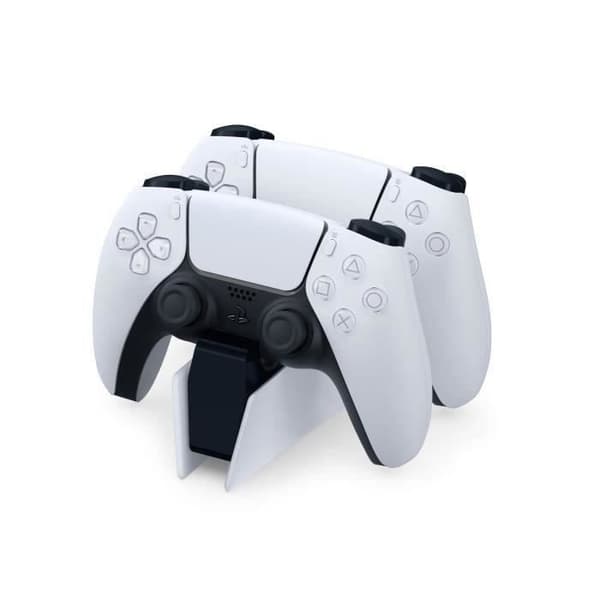Ladestation til DualSense PS5 Hvid/Hvid - Controlleroplader - Officiel PlayStation