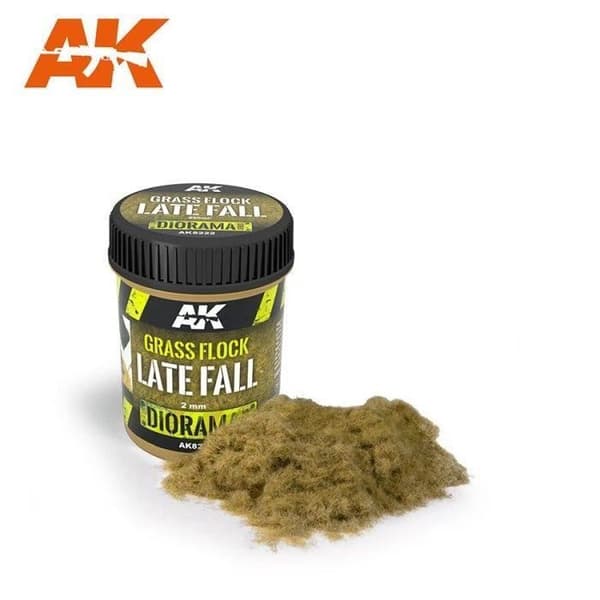 Statisk flocering - AK8222 - Nylon 2 mm - Farve efterårsslut - Til stiger 25-35 mm