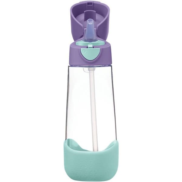 B.Box Flaska med sugrör 600 ml lila pop