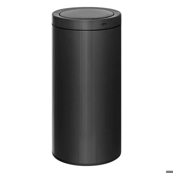 Automatisk affaldsspand "Delta" i sort metal 40L - 5five