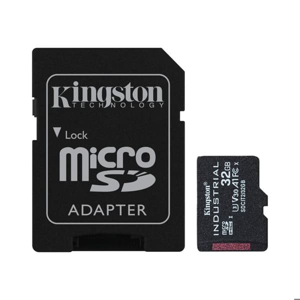 Micro SD-hukommelseskort med Kingston SDCIT2-32GB adapter