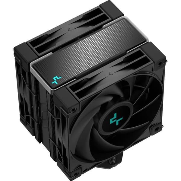 Ventilator CPU - DEEPCOOL - AK400 Zero Dark Plus - Sort - 2 Ventilatorer 120mm - Kompatibilitet Intel/AMD