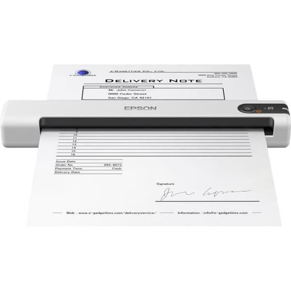 Epson WorkForce DS-70 bærbar arkfremføringsscanner - 600 dpi - 16 bit farve - USB