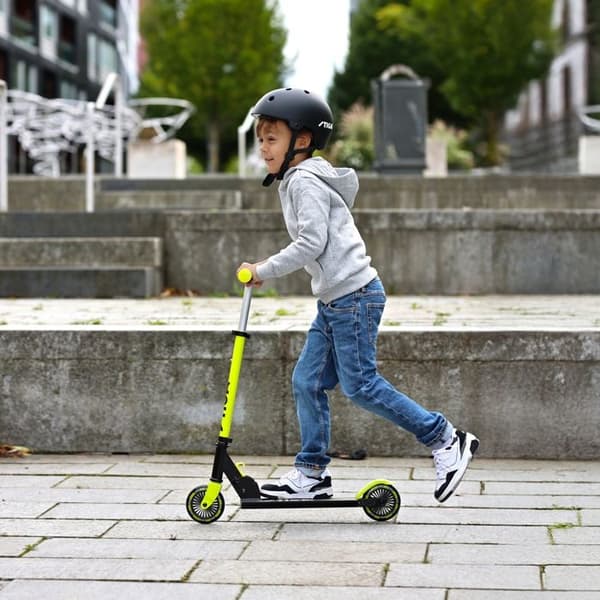 Trottinette STIGA Comet 120-S Sort/Grøn citron
