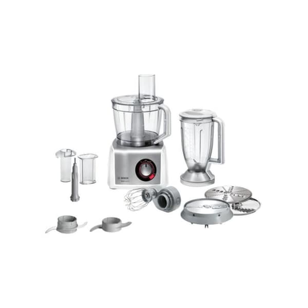 Multifunktionsrobot - Bosch - MultiTalent 8 MC812S814 - 1250 Watt - Børstet rustfrit stål - Hvid