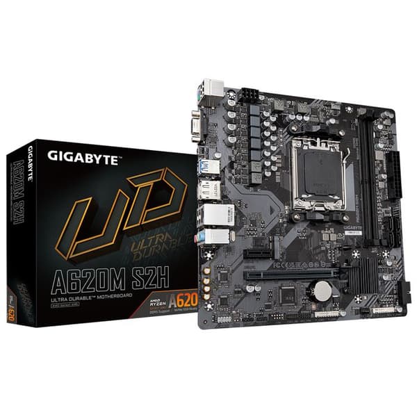 Bundkort - Gigabyte - A620M S2H - AM5 - DDR5 - Micro ATX
