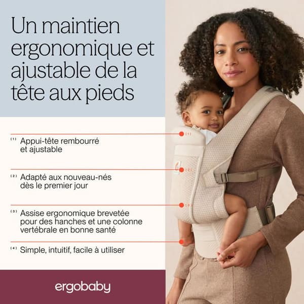 ERGOBABY - Bæresele Omni Lite Mesh Pearl Grey