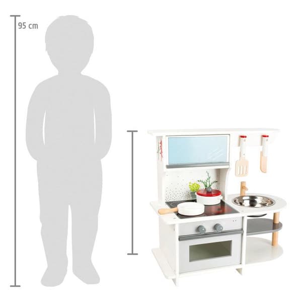 Barnkök - 11159 - 6 delar - Metall - Vit - 3 år - Unisex
