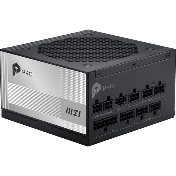 Intern strømforsyning Msi modulær PRO A850PL PCIE5 850 W 80 PLUS Platinum Sort