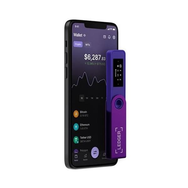 Kryptovaluta plånbok Ledger Nano S Plus Violett Ametist