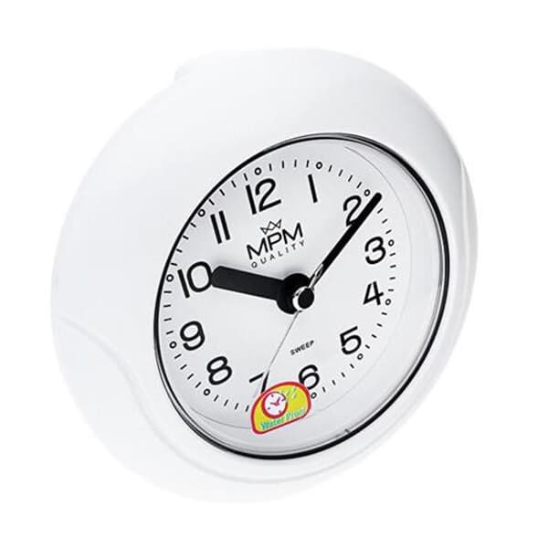 Badrumsklocka - MPM QUALITY - E01.2526.00 - Fuktresistent - Vikbar - Kvarts