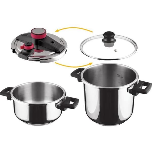 Trykkoger - LAMART - LT1230 - 4,7 L - Rustfrit stål - Induktionskompatibel