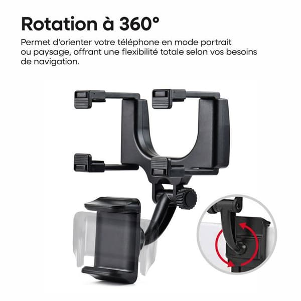 FOLDABLE TELEFONSTÖD FÖR BAKSPEGEL AMIO