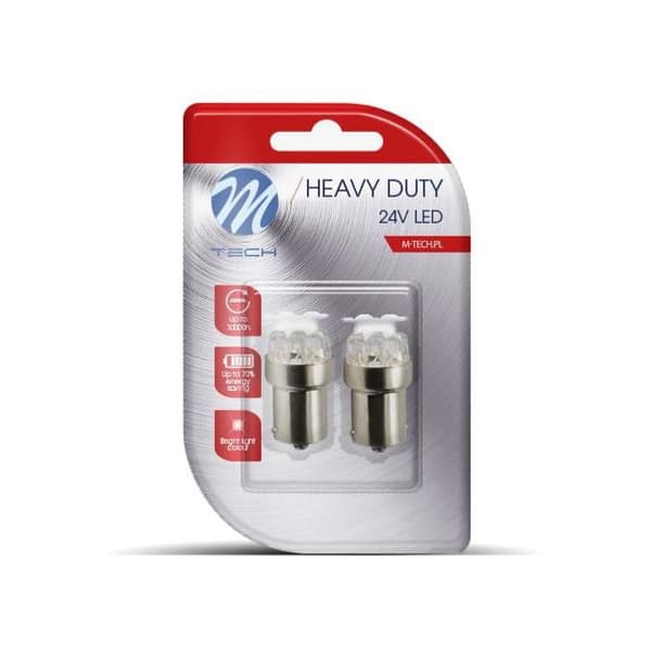 2 AMPOULER R5W A VIT LED BA15S 24 VOLT