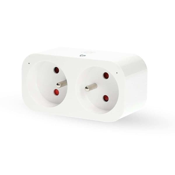 Smart Plugg - NEDIS - Dubbel SmartLife - Wattmätare - Timer - 3680W