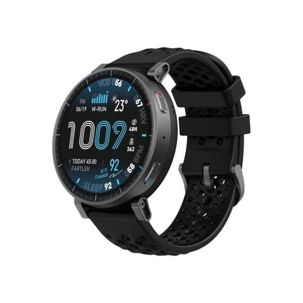 Amazfit Active Max Bluetooth NFC 48 5mm AMOLED Sort Vandtæt 5ATM Pulsmåler