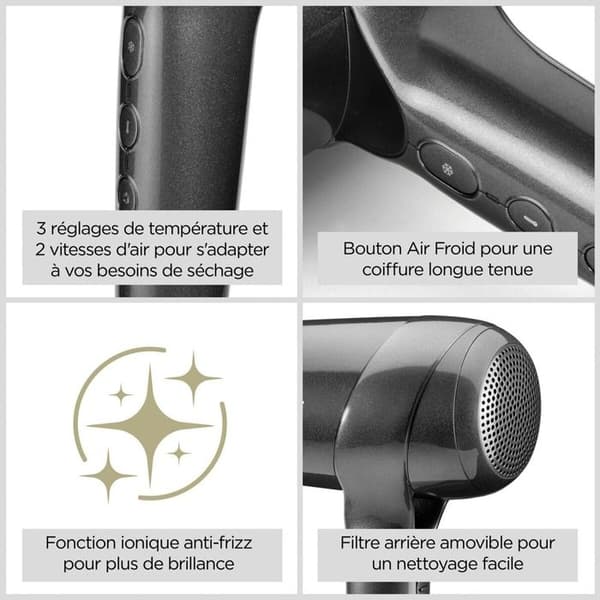 Babyliss Titanium Shine 1600 D6200DE hårtørrer