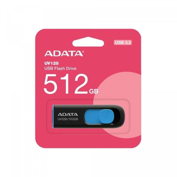 USB-nøgle - ADATA - UV150 - 512 GB - USB 3.2 - Læsehastighed 100 MB/sec