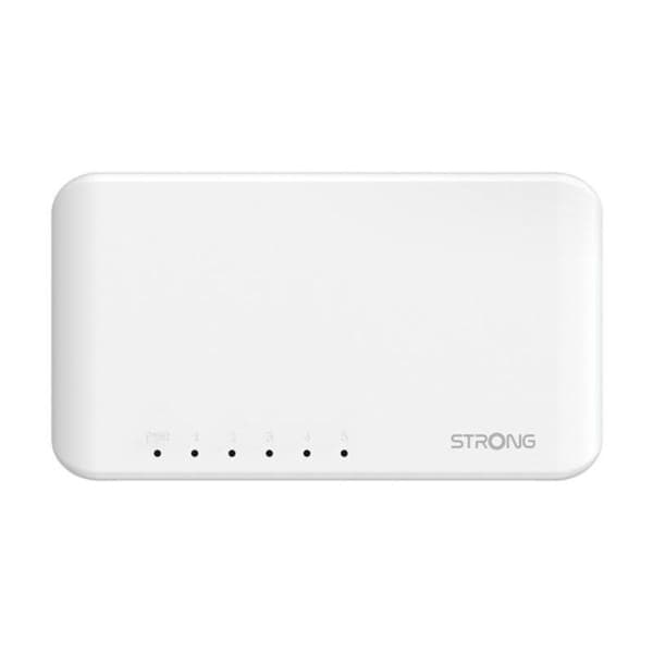 Switch Ethernet - STÆRK - SW5000P - 5 porte Gigabit - Auto MDI/MDX - Uden ventilator