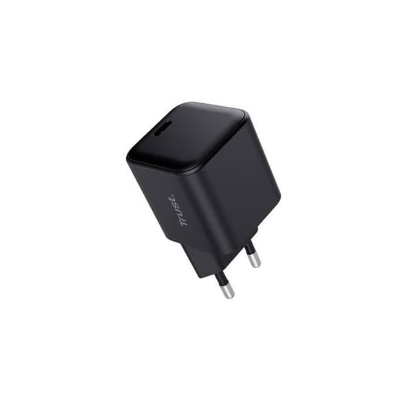 Vægoplader GaN Trust Maxo 65W Ultrakompakt - 1xUSB Type-C - Inkluderer USB Type-C kabel - 65W