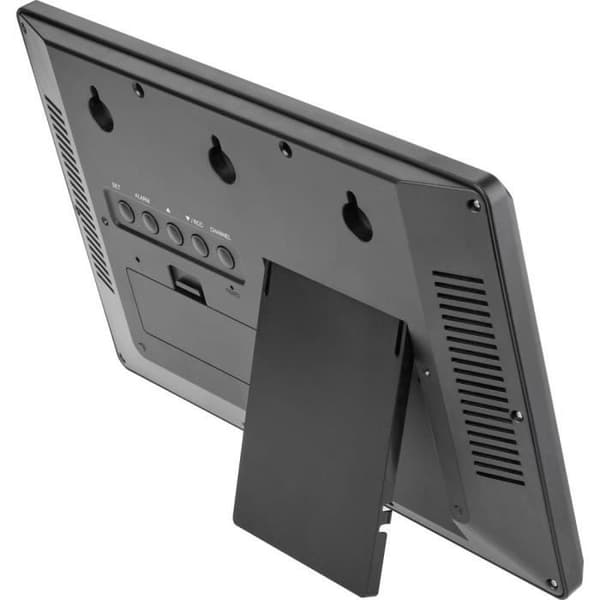Vægur - TFA Dostmann - 60.4521.01 - Sort - 360 mm - Stort display - Moderne design