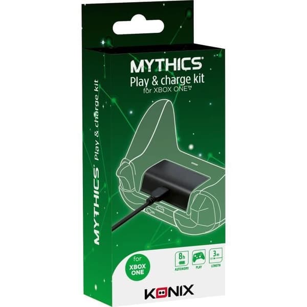 Kit Play & Charge Konix til Xbox One-controller
