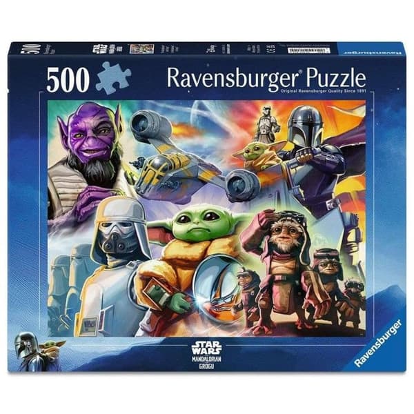 Ravensburger - Star Wars - Pussel The Mandalorian och Grogu 500 bitar