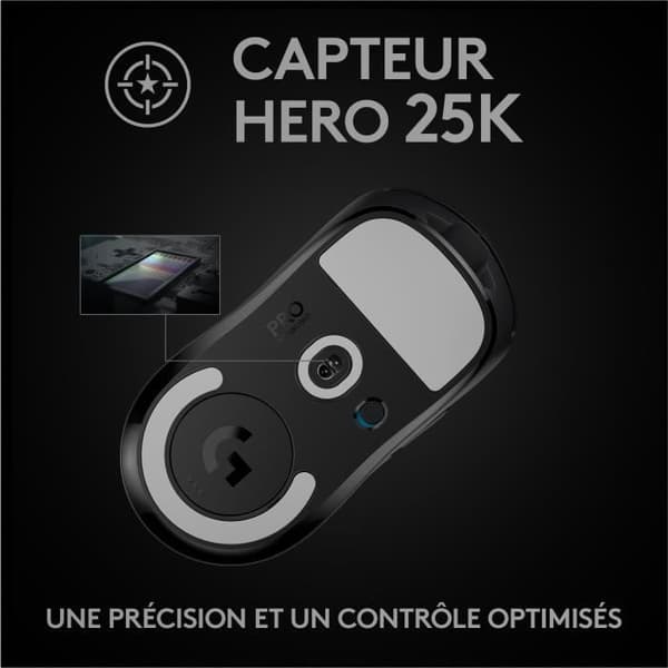 Gaming mus - Trådløs - Logitech G - G Pro X Superlight - Sort