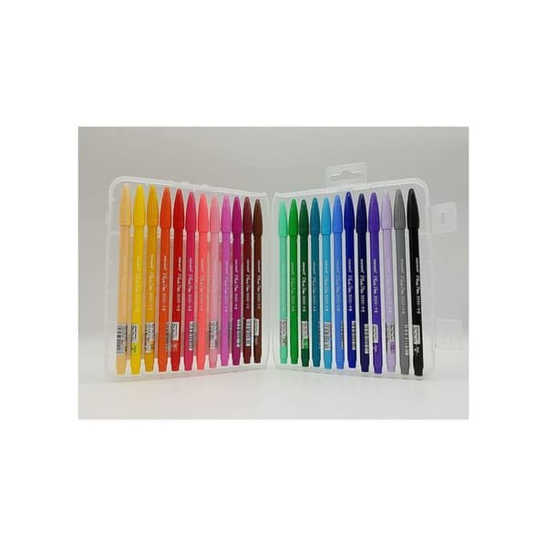 Låda med 24 tuschpennor plus pen p-3000 (24 färger)