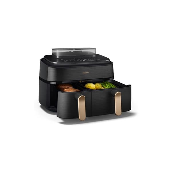 Philips NA552/00 5000 Series luftfriture - dobbelt skål, 9 l, sort