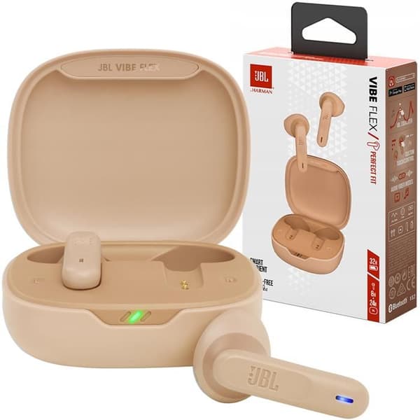 InEar-hörlurar - JBL - Vibe Flex - True Wireless - Inbyggd mikrofon - Bluetooth 5.2