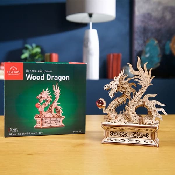 Trædrage - Ugears - 3D puslespil i træ