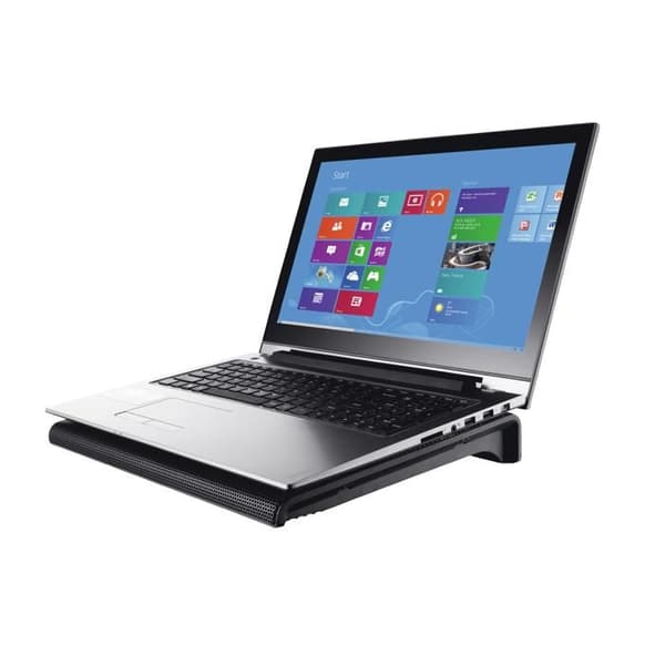 Ventilerad stöd - TRUST - Blå - 2 USB-fläktar - Blå belysning - För datorer 17,3''
