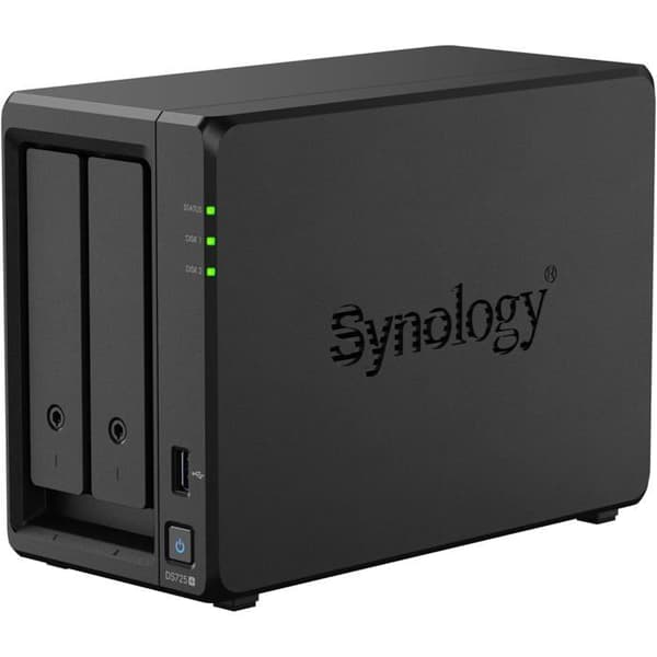 NAS-server til SME - SYNOLOGY - DS725+ - 2 skuffer - 4 GB RAM