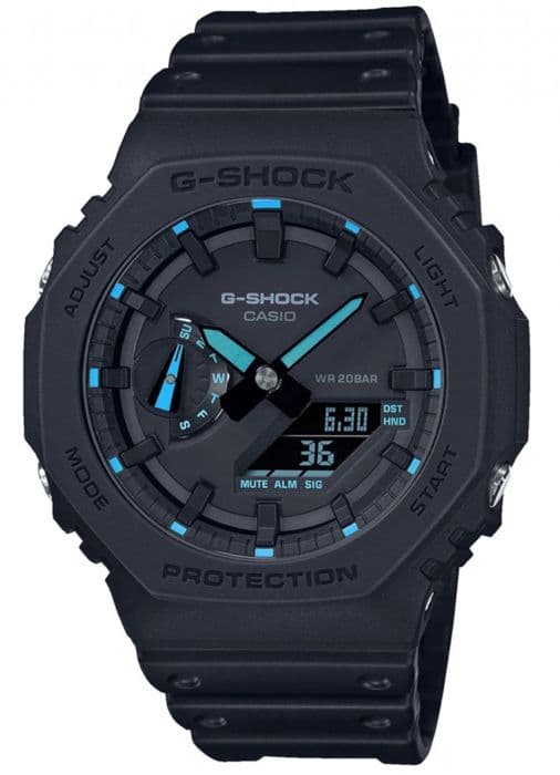 Ur - CASIO - G-Shock - Sort og blå harpiks