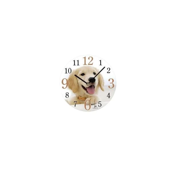 Väggklocka - LOWELL - 14846 - Quartz - Analog - 33,5 cm - Vit