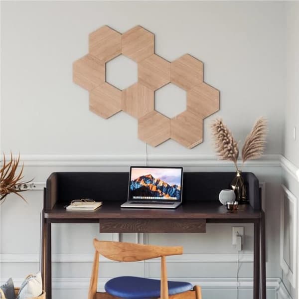 Hexagonale belysning - Nanoleaf - Sæt med 3 - Multifarvet - LED - AC/DC