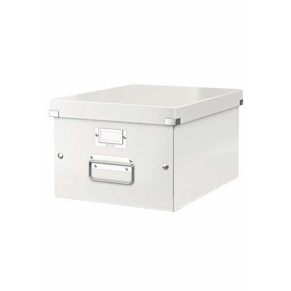 Opbevaringsboks - LEITZ - Click & Store - A4 - Hvid - Sammenfoldelig og holdbar