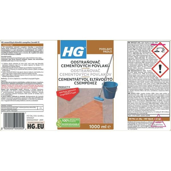 HG Avfettning för cementbeläggning 1 l