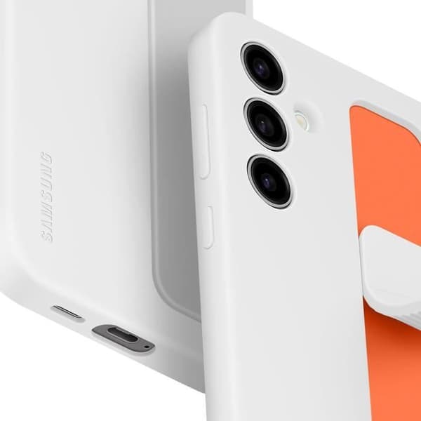 Fodral med rem och stativ Galaxy S25+ Vit