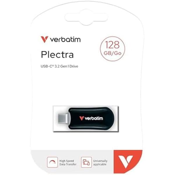 USB-nøgle - VERBATIM - Plectrum - USB-C - 128 GB - 100 MB/s