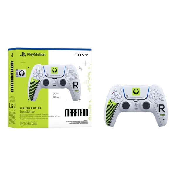 Spelkontroll - SONY - DualSense Marathon New Edition - Vit - Bluetooth - Vibration