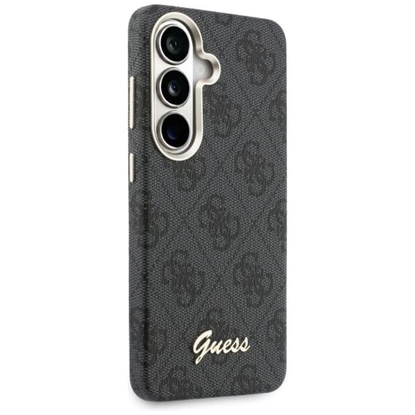 Coque Guess 4G Script MagSafe för Samsung Galaxy S26 - Svart