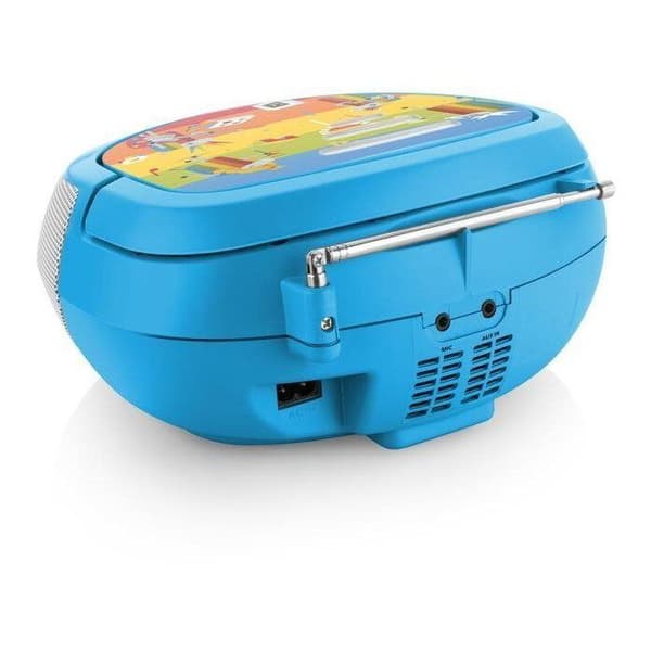 CD-afspiller - GOGEN - Dekorationsafspiller - Bluetooth - Karaoke - FM-tuner - Blå farve
